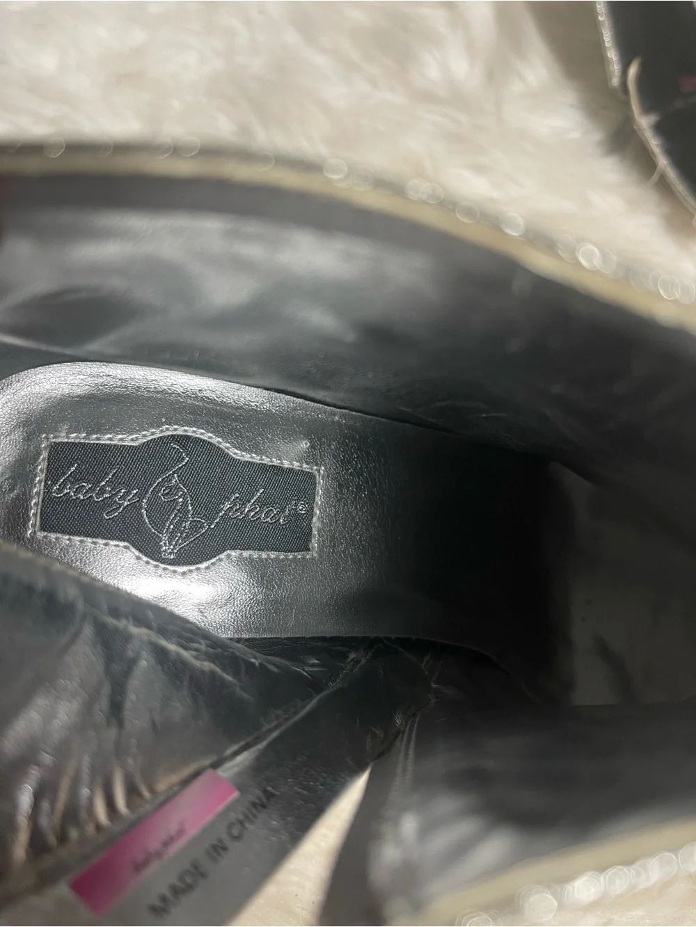 Baby Phat Silver Glitter Pointed Ankle Booties - Picture 8 of 10